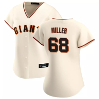 San Francisco Giants Erik Miller #68 Women's Cream Home Replica Jersey San Francisco Giants Erik Miller #68 Women's Cream Home Replica Jersey