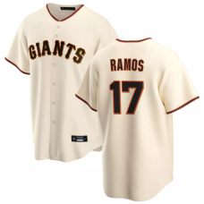 San Francisco Giants Heliot Ramos #17 Men's Cream Home Replica Jersey
