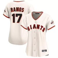 San Francisco Giants Heliot Ramos #17 Women's Cream Home Limited Jersey San Francisco Giants Heliot Ramos #17 Women's Cream Home Limited Jersey