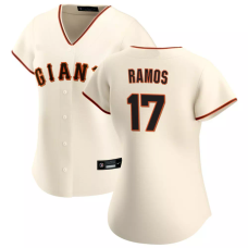 San Francisco Giants Heliot Ramos #17 Women's Cream Home Replica Jersey