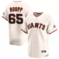 San Francisco Giants Landen Roupp #65 Men's Cream Home Limited Jersey