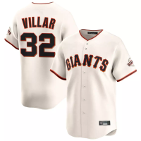San Francisco Giants David Villar #32 Men's Cream Home Limited Jersey