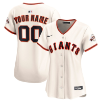 San Francisco Giants Custom Women's Cream Home Limited Jersey
