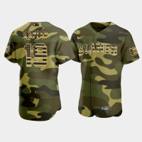 San Francisco Giants #19 Gabe Kapler Men's 2022 Armed Forces Day Jersey - Camo San Francisco Giants #19 Gabe Kapler Men's 2022 Armed Forces Day Jersey - Camo