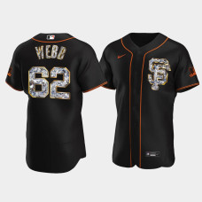 San Francisco Giants Logan Webb Men's Black Jersey - Diamond Edition