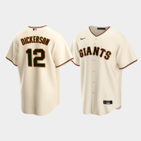 Men's San Francisco Giants #12 Alex Dickerson Cream Replica Team 2020 Home Jersey Men's San Francisco Giants #12 Alex Dickerson Cream Replica Team 2020 Home Jersey