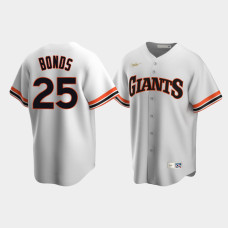 Men's San Francisco Giants #25 Barry Bonds Cooperstown Collection Home White Jersey