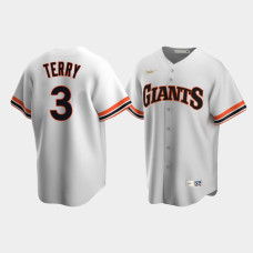 Men's San Francisco Giants #3 Bill Terry Cooperstown Collection Home White Jersey