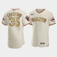 Men's San Francisco Giants #35 Brandon Crawford Cream 2010 World Series Champions Jersey