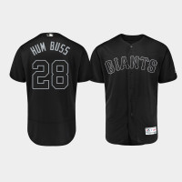 Men's San Francisco Giants Authentic #28 Buster Posey 2019 Players' Weekend Black Hum Buss Jersey Men's San Francisco Giants Authentic #28 Buster Posey 2019 Players' Weekend Black Hum Buss Jersey