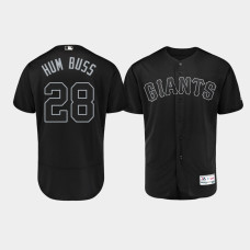Men's San Francisco Giants Authentic #28 Buster Posey 2019 Players' Weekend Black Hum Buss Jersey Men's San Francisco Giants Authentic #28 Buster Posey 2019 Players' Weekend Black Hum Buss Jersey