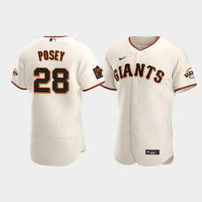 Men's San Francisco Giants #28 Buster Posey White Authentic Nike Jersey Men's San Francisco Giants #28 Buster Posey White Authentic Nike Jersey