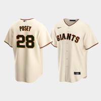 Men's San Francisco Giants #28 Buster Posey Cream Replica Nike Home Jersey Men's San Francisco Giants #28 Buster Posey Cream Replica Nike Home Jersey