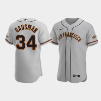 Men's San Francisco Giants #34 Kevin Gausman Gray Authentic Road Jersey