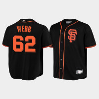 Big & Tall San Francisco Giants Logan Webb Men's Black Replica Alternate Jersey