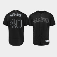 Men's San Francisco Giants Authentic #40 Madison Bumgarner 2019 Players' Weekend Black Mad-Bum Jersey