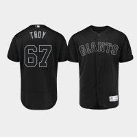 Men's San Francisco Giants Authentic #67 Sam Selman 2019 Players' Weekend Black Troy Jersey Men's San Francisco Giants Authentic #67 Sam Selman 2019 Players' Weekend Black Troy Jersey