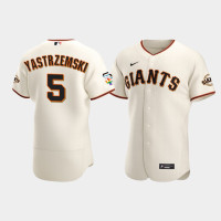Mike Yastrzemski San Francisco Giants Home Cream 2021 Pride Month Authentic Jersey