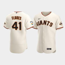 Wilmer Flores San Francisco Giants Home Cream 2021 Pride Month Authentic Jersey