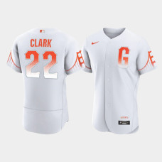 Men's San Francisco Giants Will Clark White 2021 City Connect Authentic Jersey
