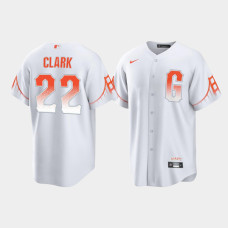 Men's San Francisco Giants Will Clark White 2021 City Connect Replica Jersey