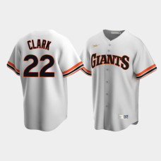 Men's San Francisco Giants #22 Will Clark Cooperstown Collection Home Nike White Jersey