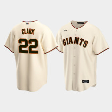 Men's San Francisco Giants #22 Will Clark Cream Replica Nike Home Jersey