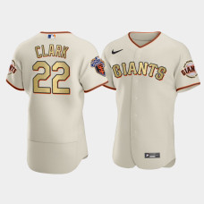 Men's San Francisco Giants #22 Will Clark Cream 2010 World Series Champions Nike Jersey