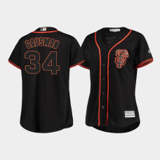 Women's San Francisco Giants Kevin Gausman #34 Black Cool Base Player Jersey