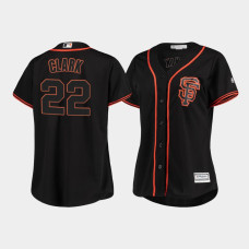 Women's San Francisco Giants Will Clark #22 Black Cool Base Player Jersey Women's San Francisco Giants Will Clark #22 Black Cool Base Player Jersey