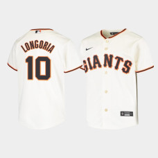 Youth San Francisco Giants Evan Longoria #10 Cream Replica Nike Home Jersey